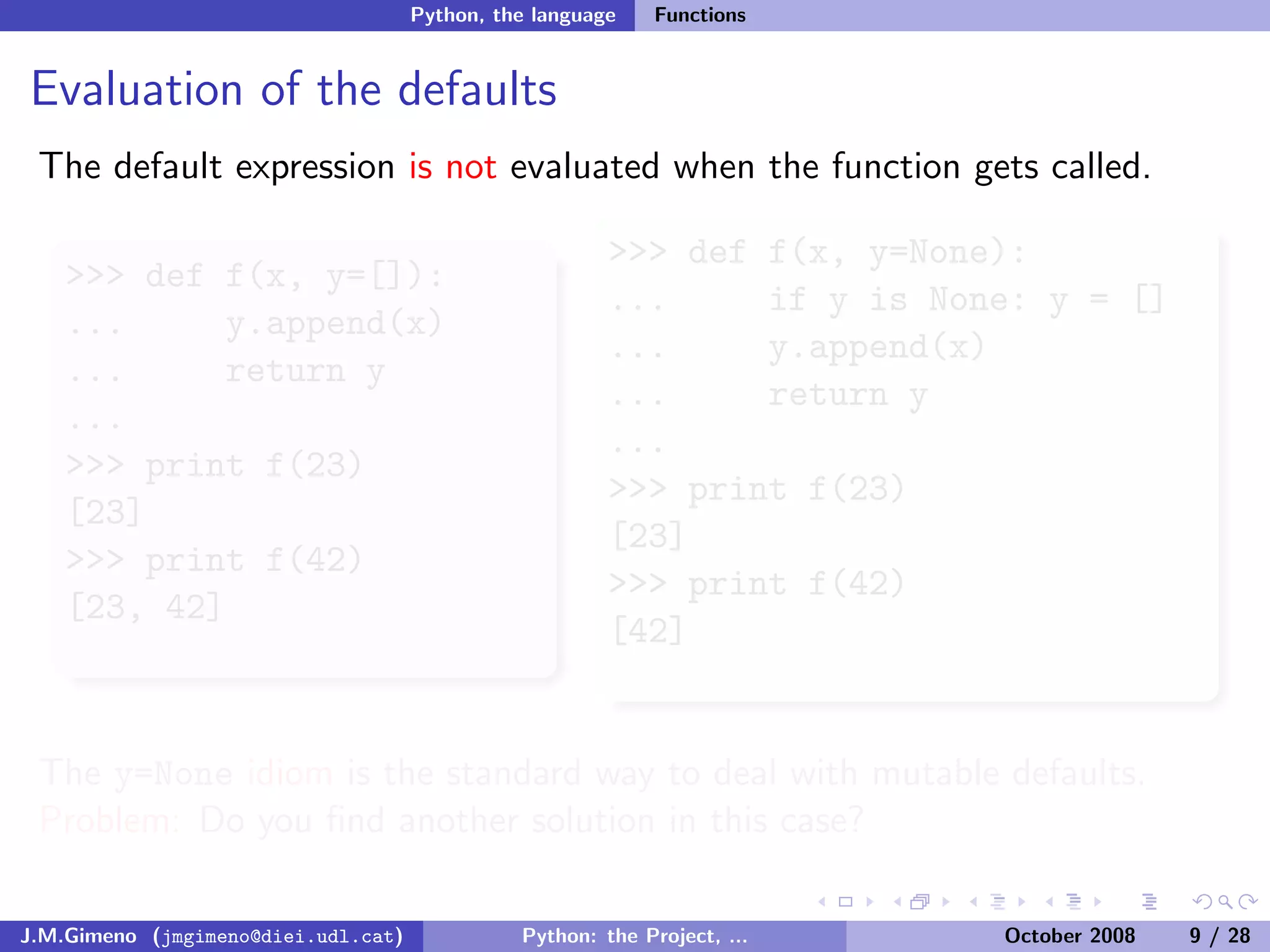 Python: the Project, the Language and the Style