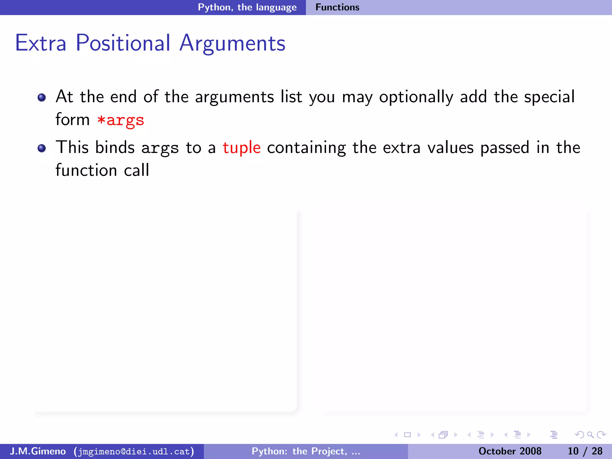 Python: the Project, the Language and the Style