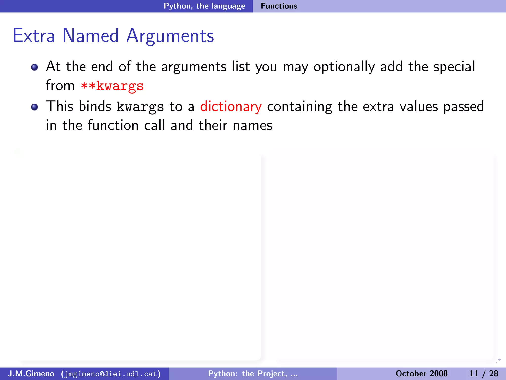 Python: the Project, the Language and the Style