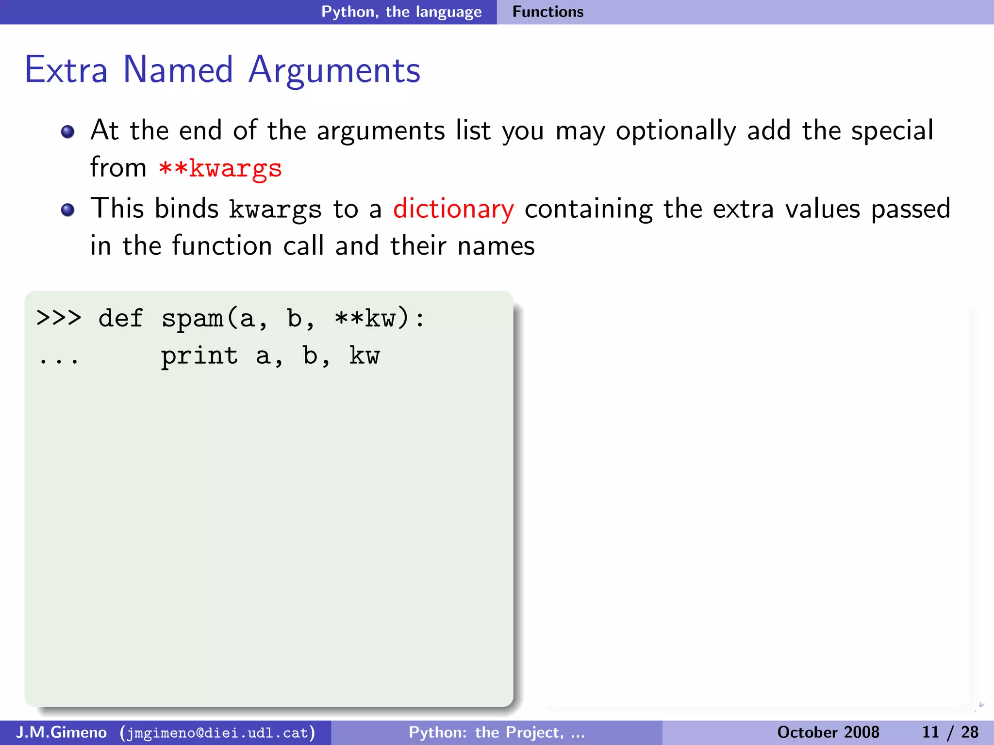 Python: the Project, the Language and the Style
