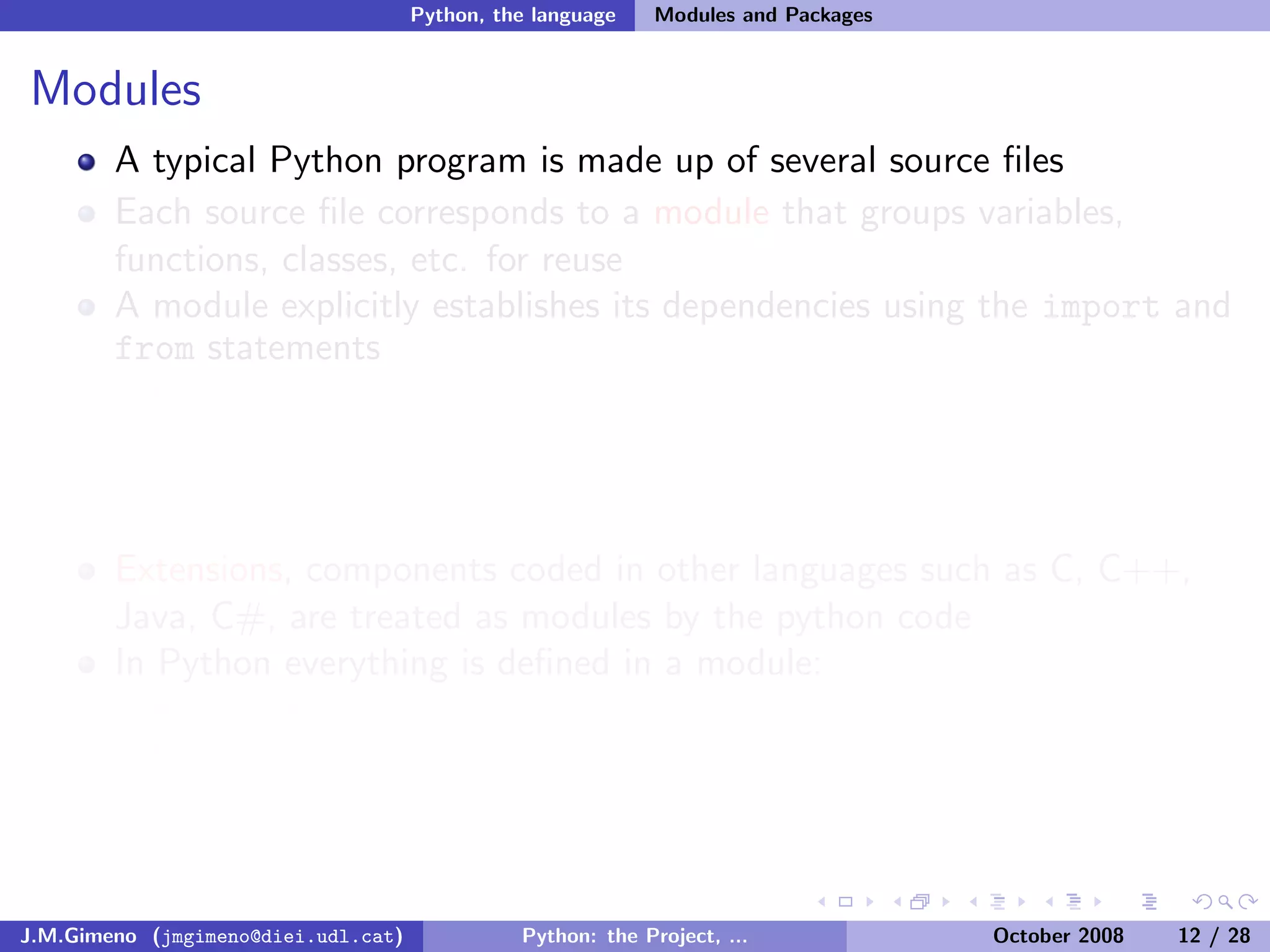 Python: the Project, the Language and the Style