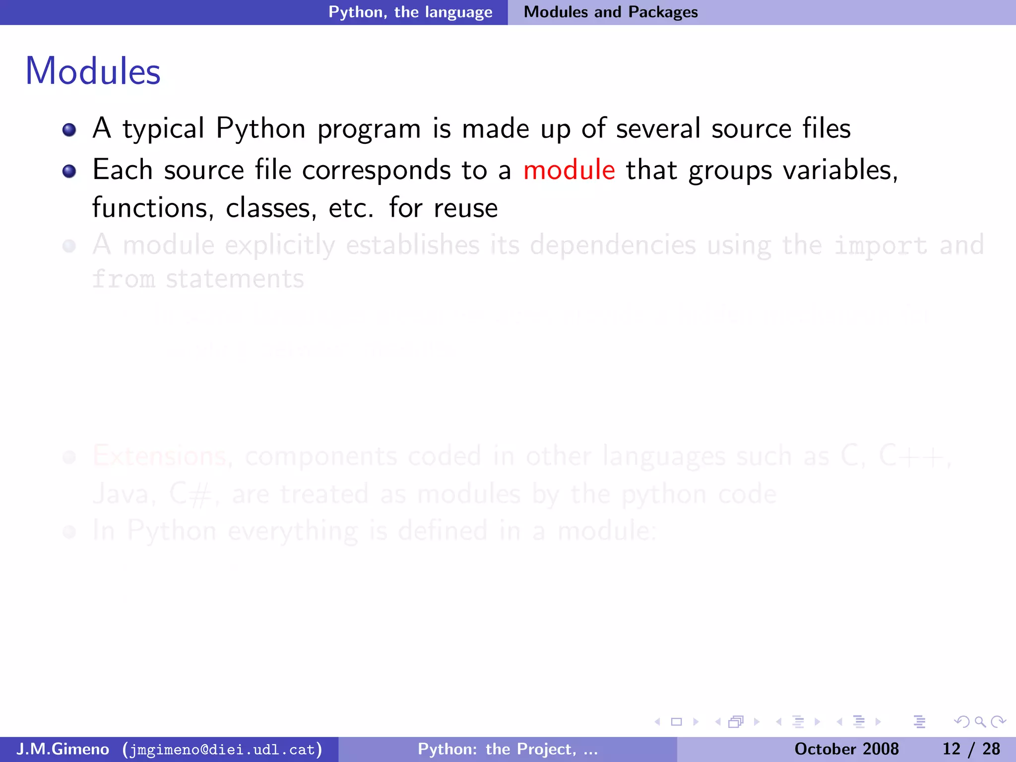 Python: the Project, the Language and the Style