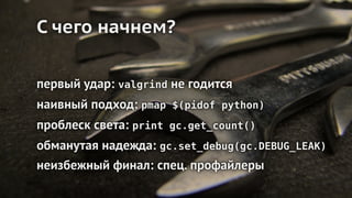 Профилирование памяти в приложениях на Python, Антон Грицай