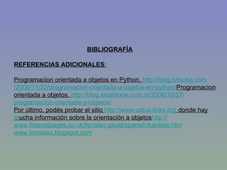PYTHON ORIENTADO A OBJETOS | PPT
