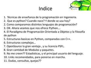 Python y la POO, en una clase, UNNe-Corrientes | PPTX