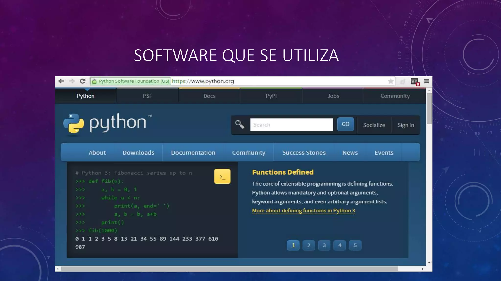 SOFTWARE QUE SE UTILIZA
 