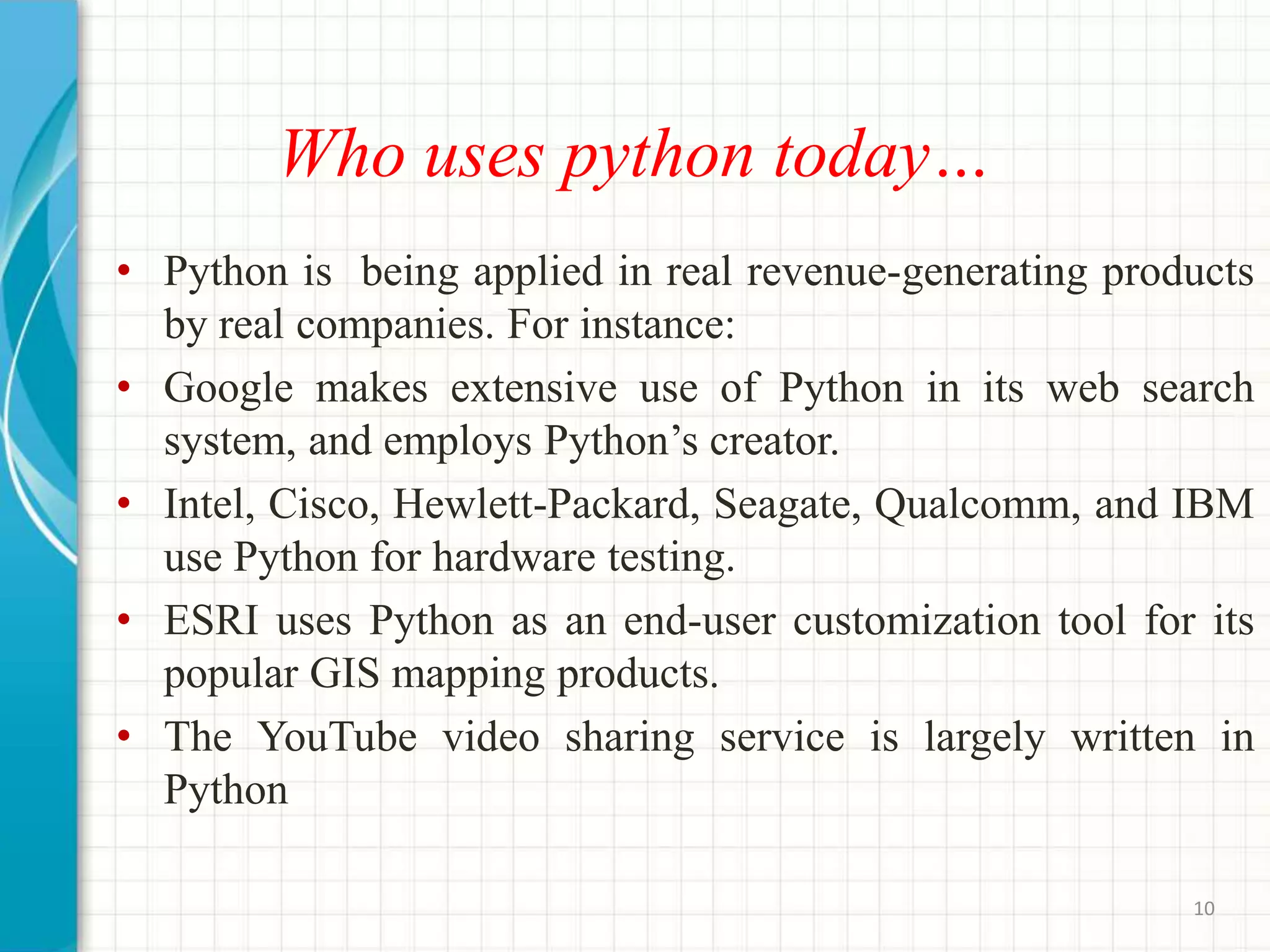 Python Seminar PPT | PPTX