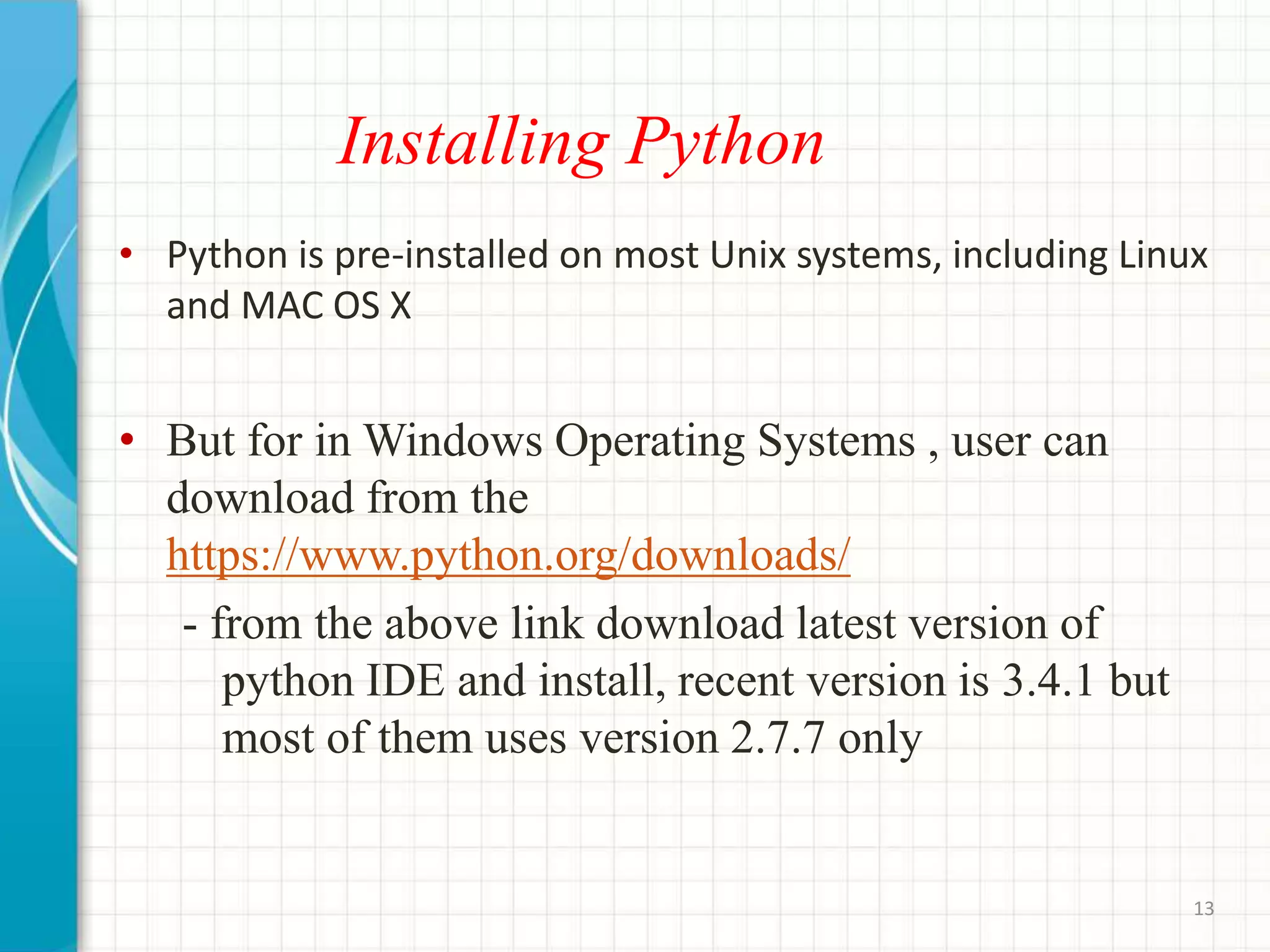 Python Seminar PPT | PPT