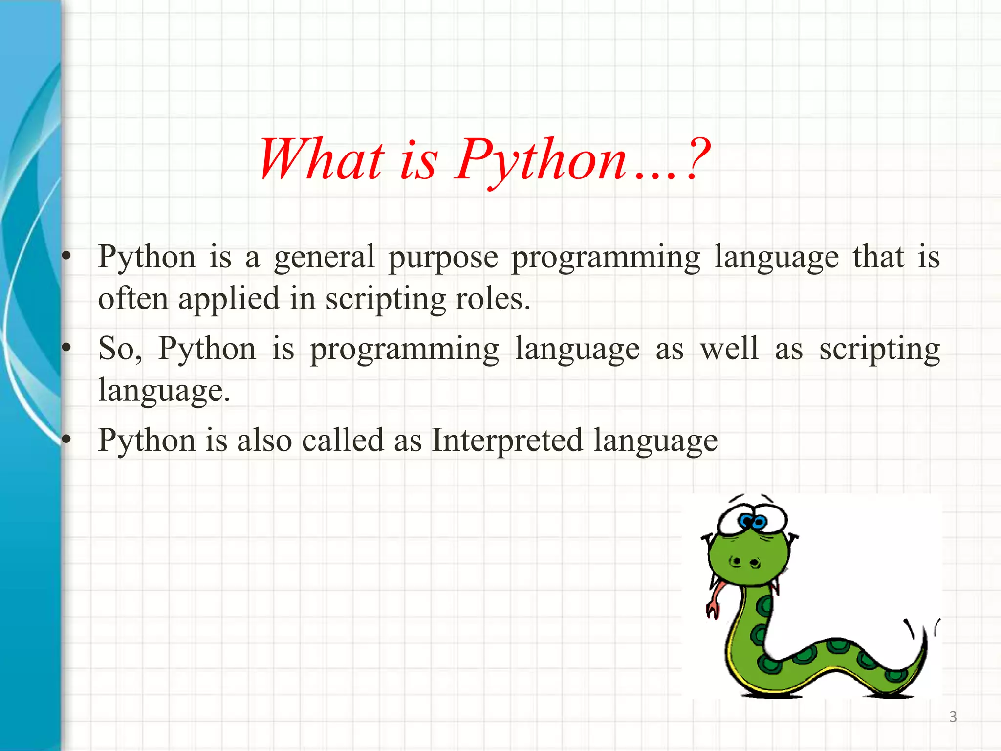 Python Seminar PPT | PPT