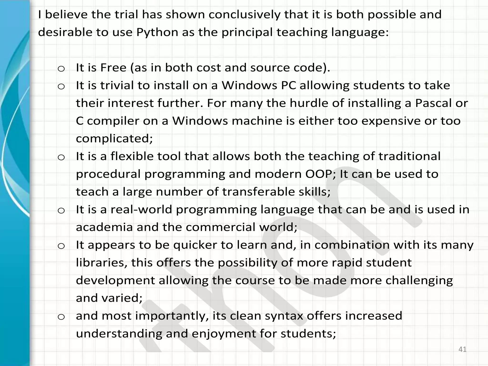 Python Seminar PPT | PPTX