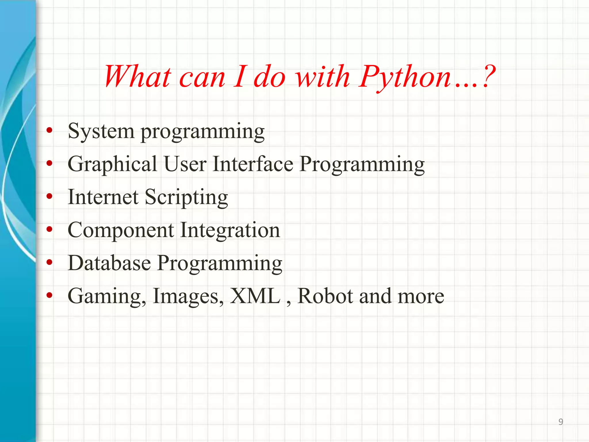 Python Seminar PPT | PPT
