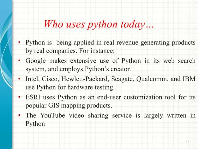 Python Seminar PPT | PPT
