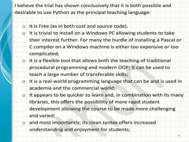 Python Seminar PPT | PPTX