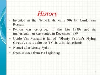 Python Seminar PPT | PPT