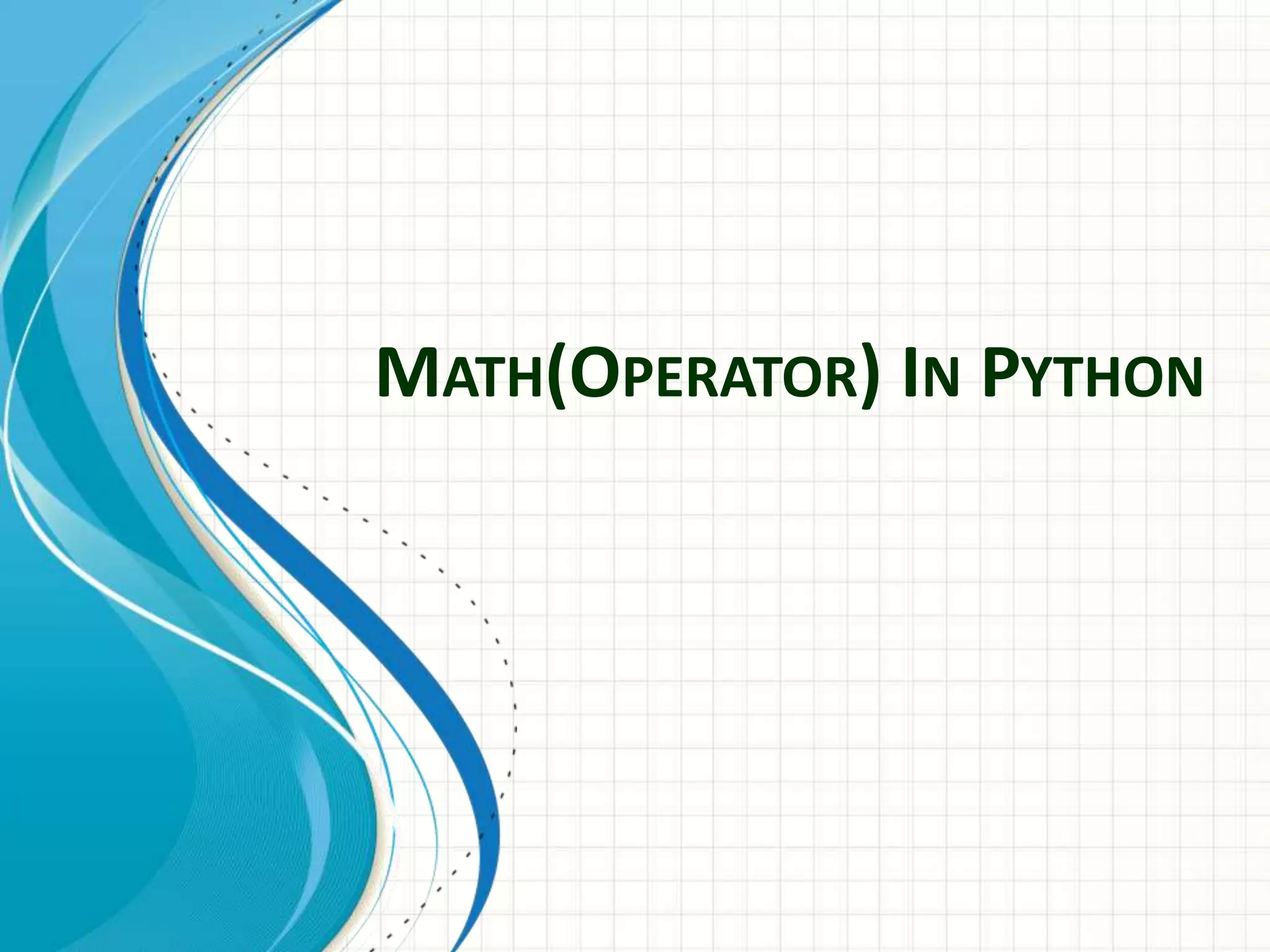 Python | PPT | Free Download