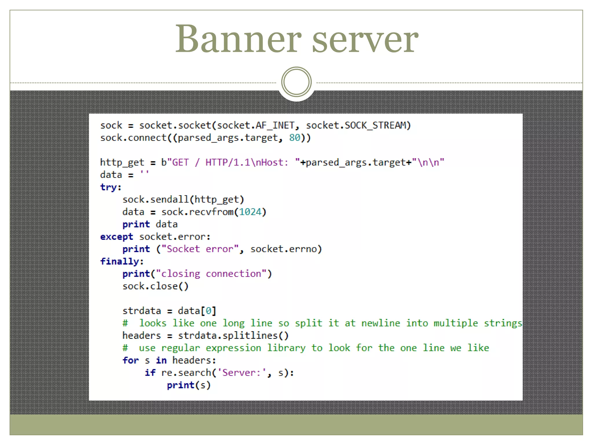 Banner server
 