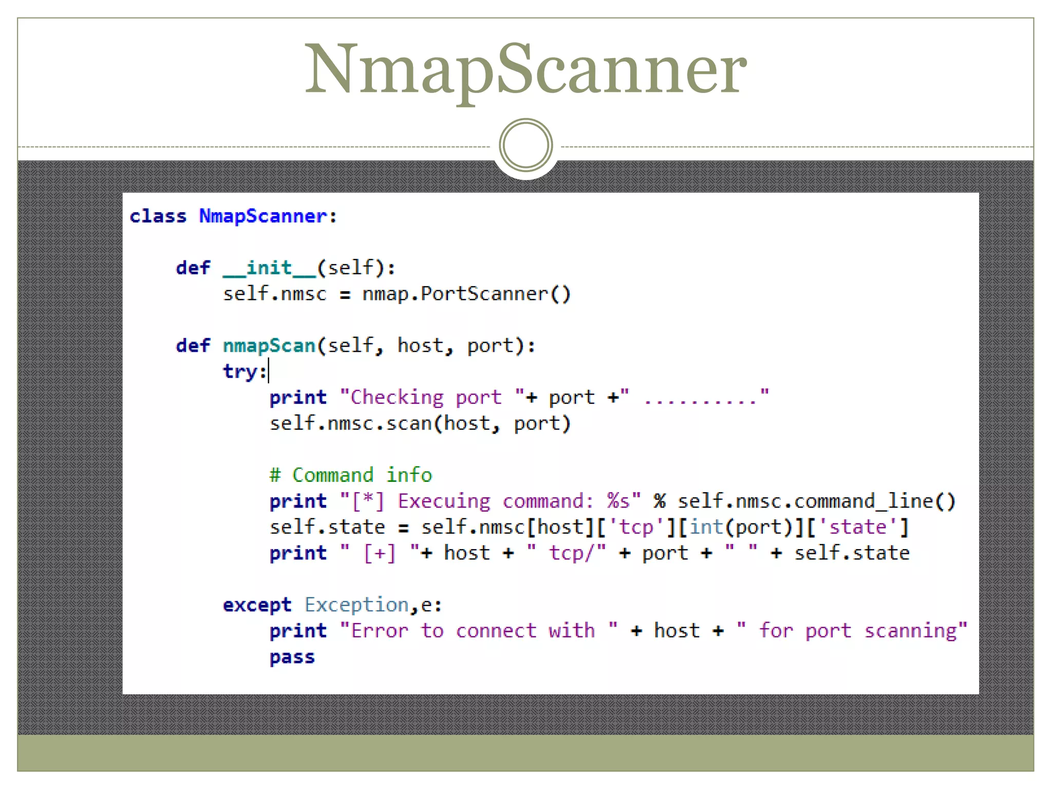 NmapScanner
 