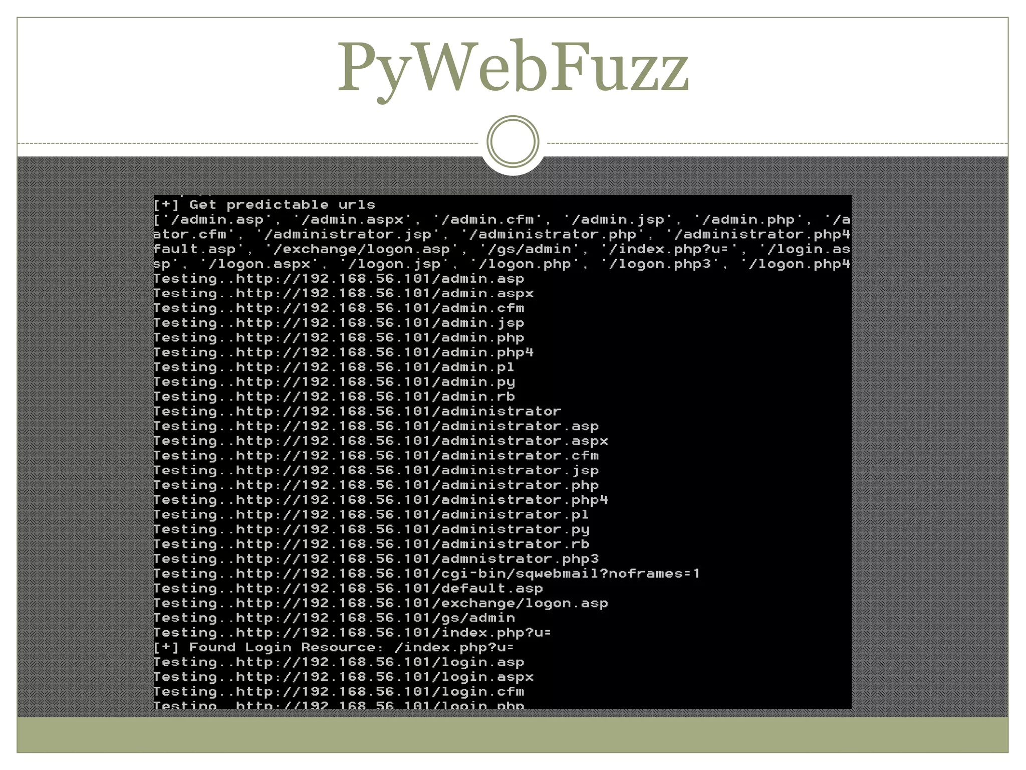 PyWebFuzz
 