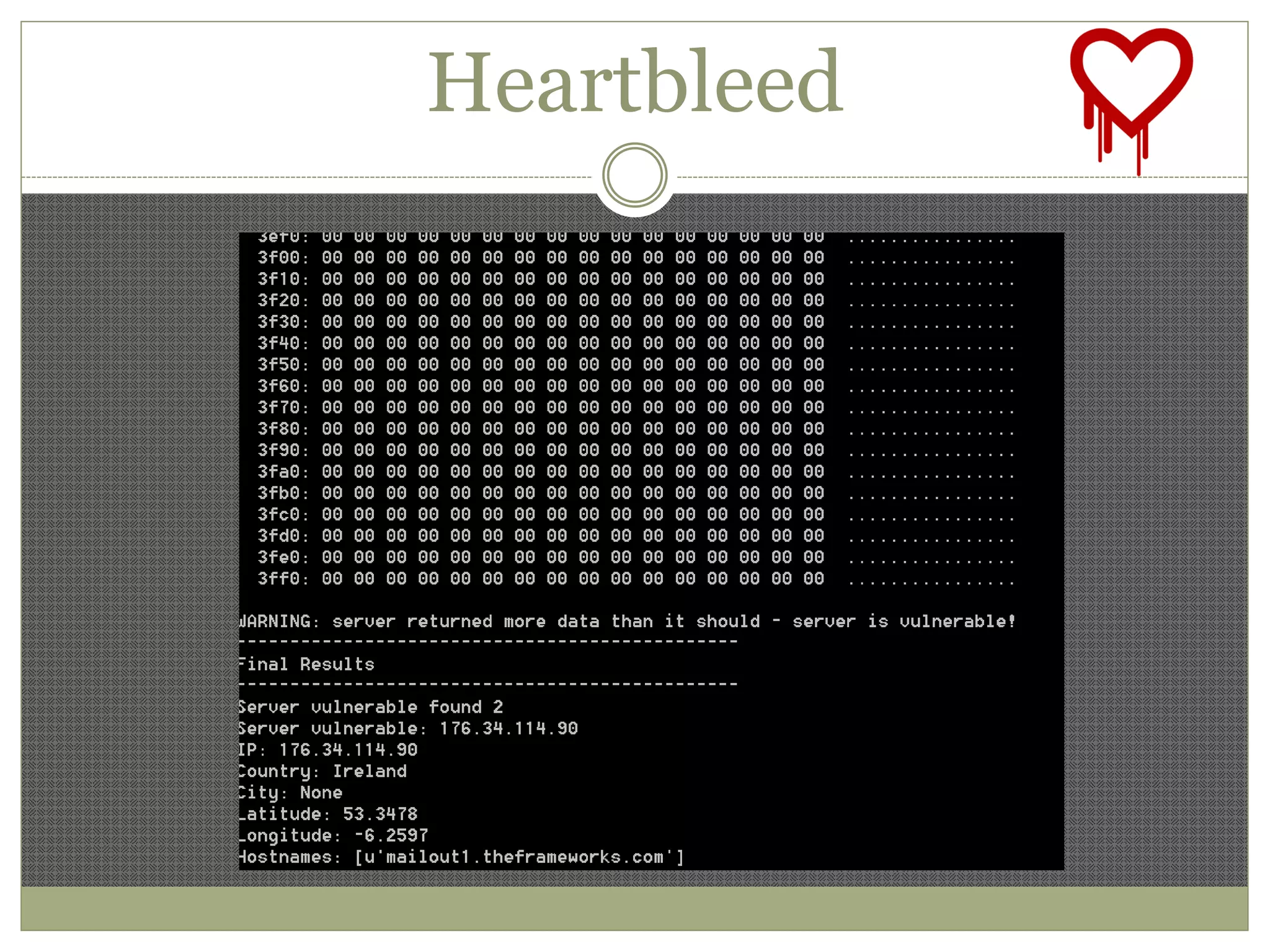 Heartbleed
 
