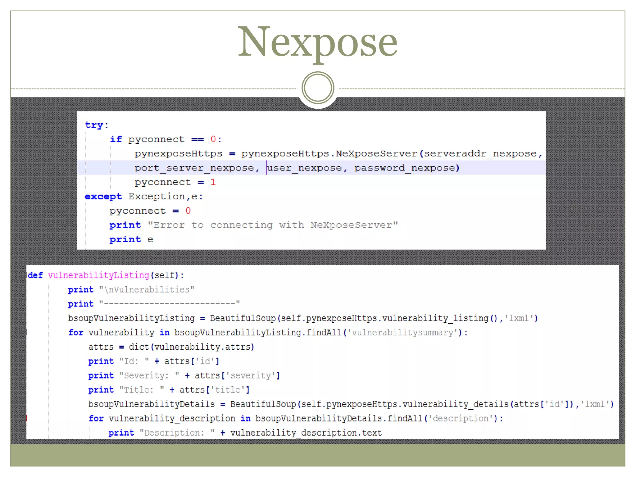 Nexpose
 
