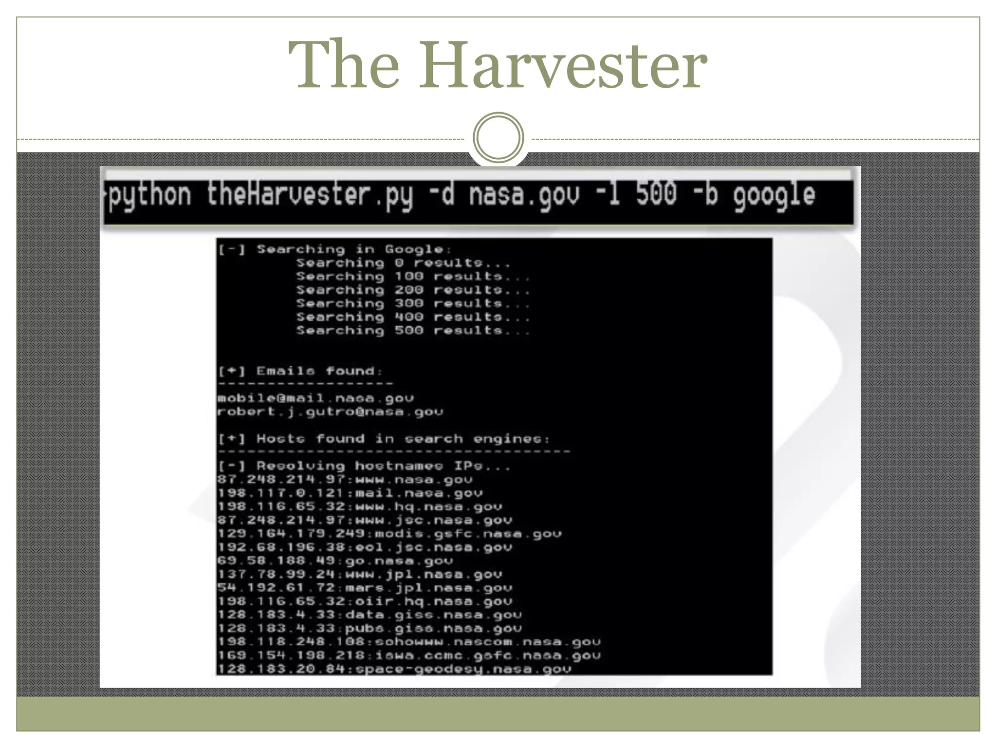 The Harvester
 
