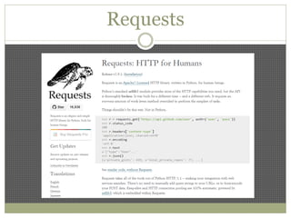 Requests
 