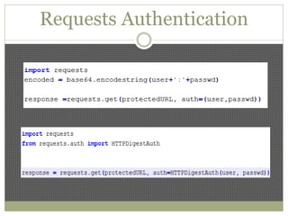 Requests Authentication
 