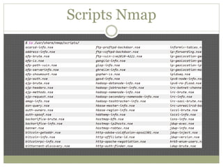 Scripts Nmap
 