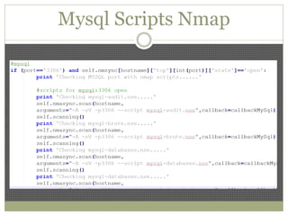 Mysql Scripts Nmap
 