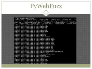PyWebFuzz
 
