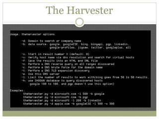 The Harvester
 