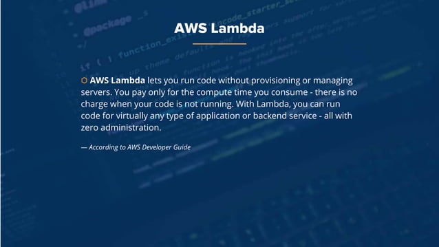 Introduction to AWS Lambda with Python | PPT