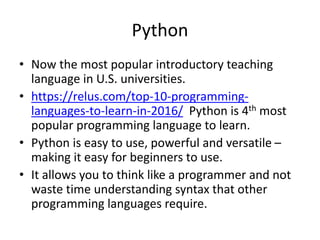 Python | PPT | Free Download