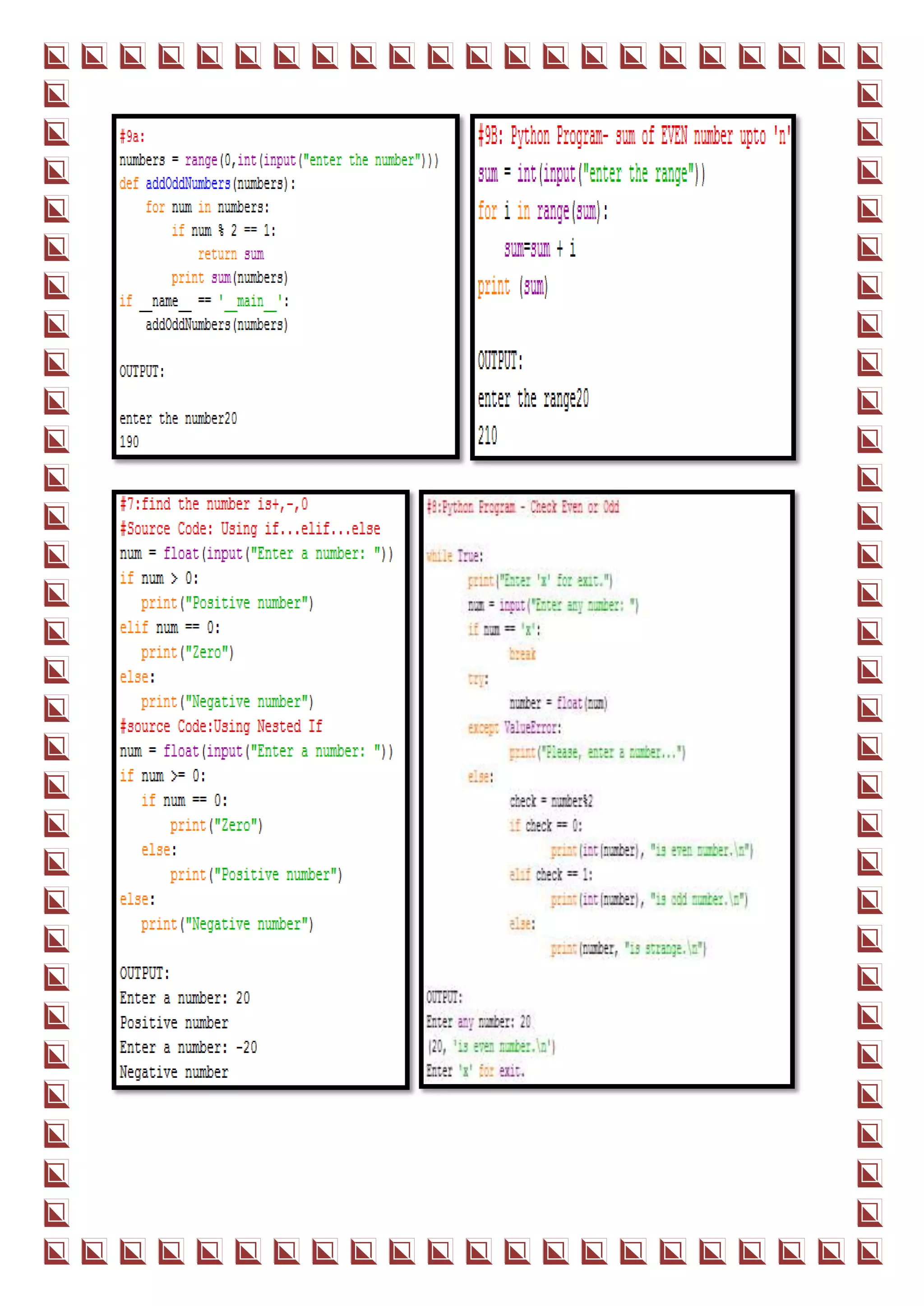 Python simple problems | PDF