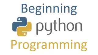 Beginning
Programming
 