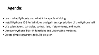 Beginning Python Programming | PPTX