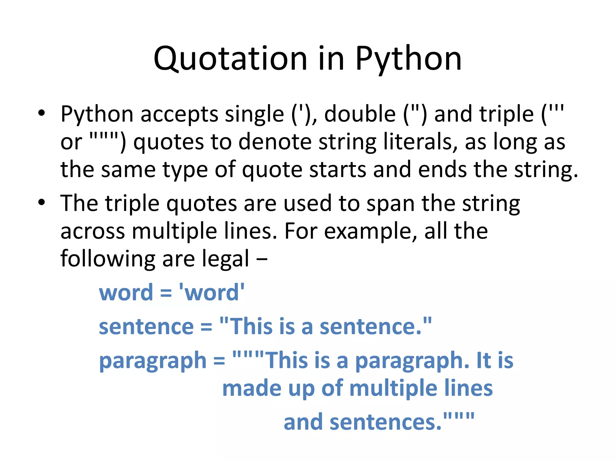 Python ppt | PPTX | Programming Languages | Computing