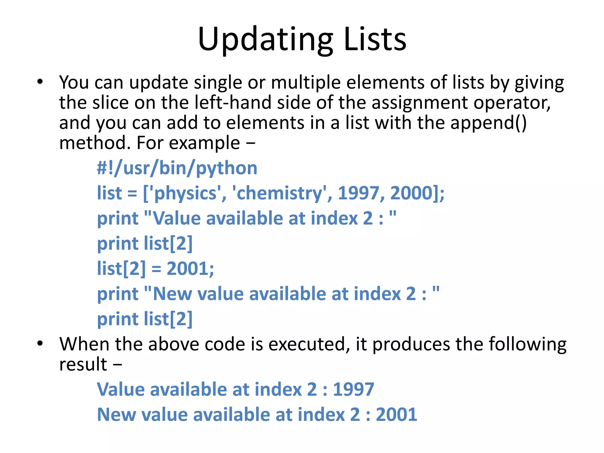 Python ppt | PPTX | Programming Languages | Computing