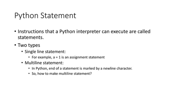 Fundamentals of Python Programming | PPTX | Programming Languages ...