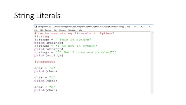 Fundamentals of Python Programming | PPT