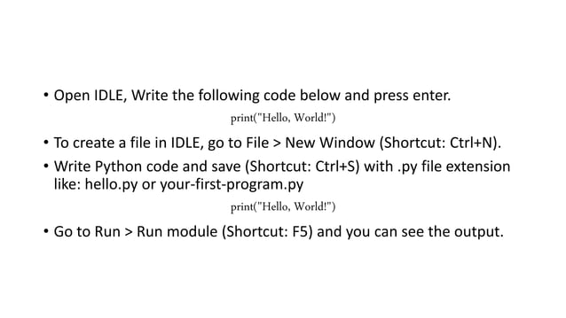 Fundamentals of Python Programming | PPT