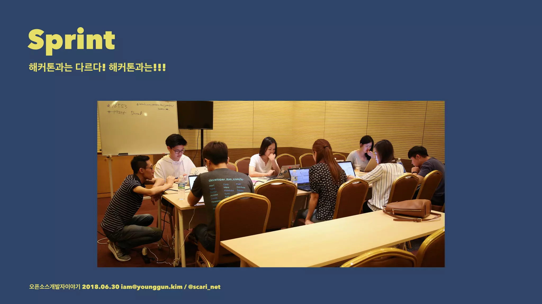 Sprint
! !!!
2018.06.30 iam@younggun.kim / @scari_net
 