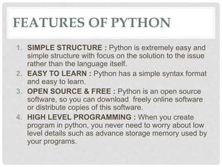 Python as Web Development | PPTX | Web Development | Internet
