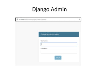 Django Admin
 