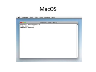 MacOS
 