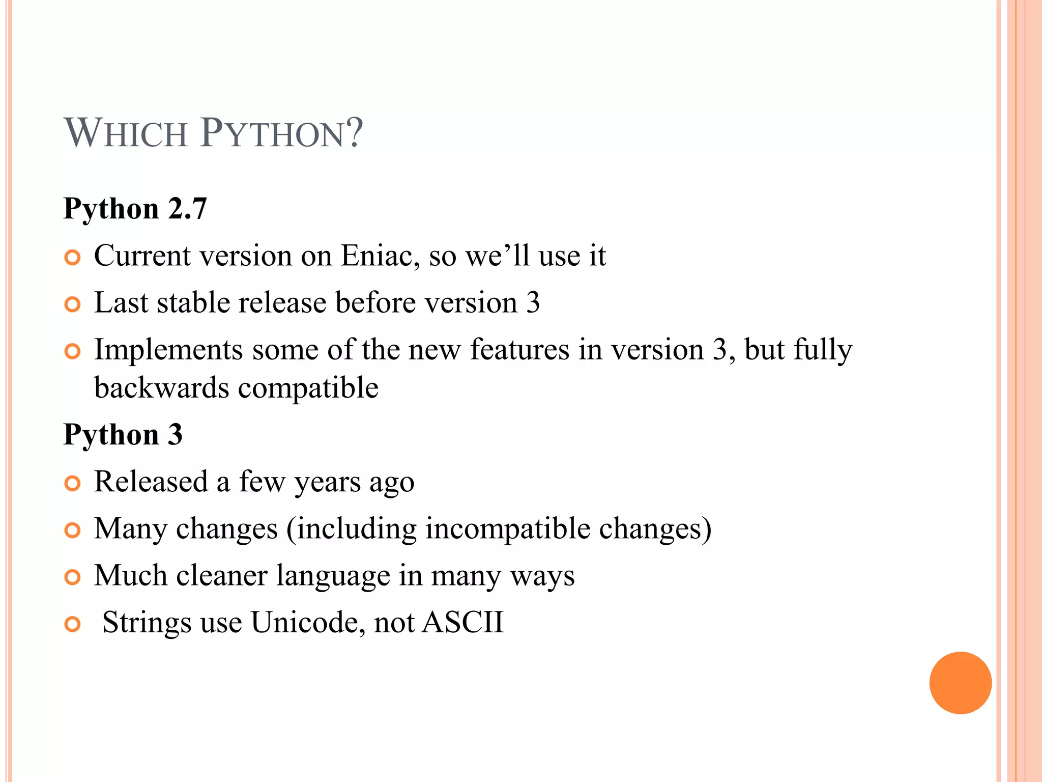 Python Concepts | PPTX | Programming Languages | Computing