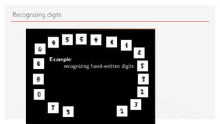 Recognizing digits
 