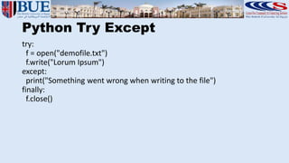Python crush course | PPTX