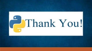 Full Python in 20 slides | PPTX | Programming Languages | Computing